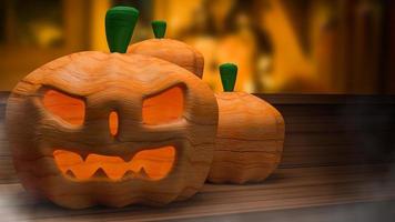 The pumpkin jack for halloween holiday concept 3d rendering. photo