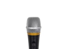 Microphone on white background. photo