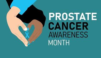 Prostate cancer awareness month vector