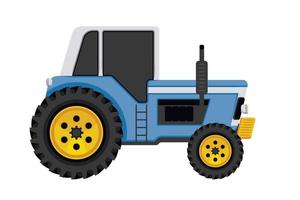 Farm tractor ISOLATED, agricultural machinery vector