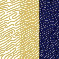 Rounded lines pattern collection vector