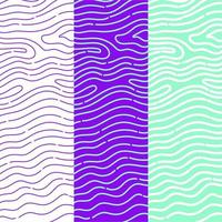 Rounded lines pattern collection vector