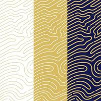 Rounded lines pattern collection vector