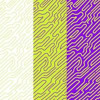 Rounded lines pattern collection vector