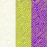 Rounded lines pattern collection vector