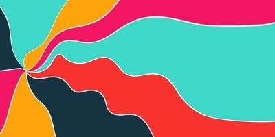 Colourful wave background vector