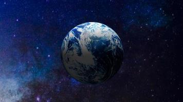 The earth in space for business or sci concept 3d rendering photo