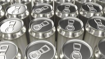 The aluminium  can for food and drink or eco concept 3d rendering