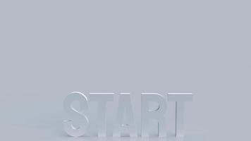 white start text for business concept  3d rendering photo