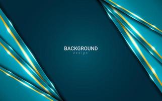 Abstract geometric luxury elegant blue layer concept background design vector