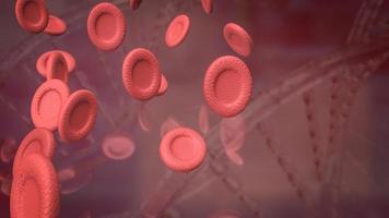 The blood cell for sci or education concept 3d rendering photo