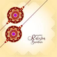 Happy Raksha Bandhan religious festival beautiful background vector