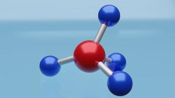 la imagen de la molécula para ciencia y contenido médico renderizado 3d foto