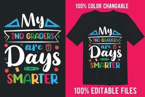 Back to school colorful t shirt design vector