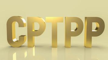 The cptpp or Comprehensive and Progressive Agreement for Trans Pacific Partnership 3d rendering for background photo