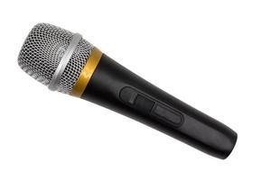 Microphone on white background. photo