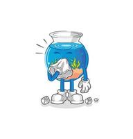 blue aquarium character vector