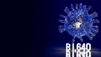 The virus b1.640 for medical or sci concept 3d rendering photo