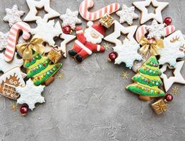 Christmas decoration with cookies photo