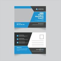 Creative Business post card Design vector