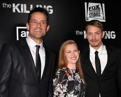 LOS ANGELES, MAR 26 - Billy Campbell, Mireille Enos, Joel Kinnaman arrives at the AMC s The Killing Season 2 Premiere at the ArcLight Theaters on March 26, 2012 in Los Angeles, CA photo