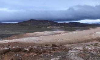 Leirhnjukur lava field in Iceland photo