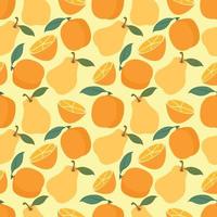 Seamless pattern fruits on background. colorful vector for fabric print,