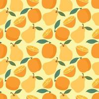 Seamless pattern fruits on background. colorful vector for fabric print,