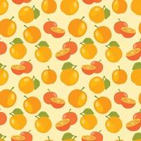 Orange colorful seamless pattern. Vector orange pattern. Citrus fruit background.