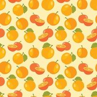 Orange colorful seamless pattern. Vector orange pattern. Citrus fruit background.