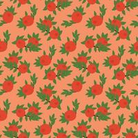 Seamless pomegranate pattern. Vector fruit background. Seamless pattern texture design.