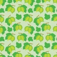 Vector seamless pattern with hand drawn ripe Thai eggplants. Beautiful food design elements, perfect for prints and patterns