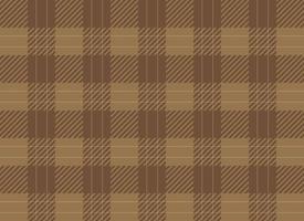 Tartan checked plaids brown color. Seamless fabric texture vintage style. vector