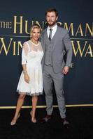 LOS ANGELES, APR 11 - Elsa Pataky, Chris Hemsworth at the The Huntsman Winter s War American Premiere at the Village Theater on April 11, 2016 in Westwood, CA photo