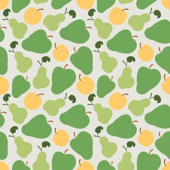 patrón sin costuras de guayaba. fruta de guayaba entera tropical y rodajas aisladas sobre fondo blanco. diseño de textura de patrones sin fisuras. vector