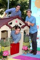 LOS ANGELES, SEP 24 - David Henrie, Brandon Hall, Lorenzo James Henrie at the 5th Annual Red Carpet Safety Awareness Event at the Sony Picture Studios on September 24, 2016 in Culver City, CA photo
