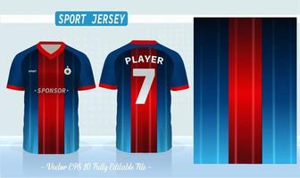 t-shirt sport design template, Soccer jersey mockup for football club. uniform front and back view. vector
