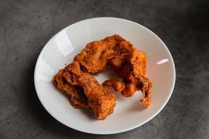 Fried chicken on a plate photo