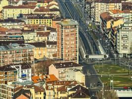 HDR Aerial view of Turin photo