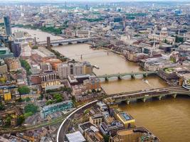 HDR Aerial view of London photo