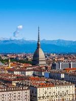 HDR Aerial view of Turin photo