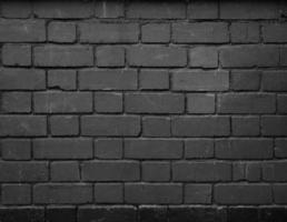 black brick texture background in Town in black and white photo