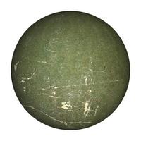 esfera cartulina verde oliva fondo blanco foto