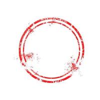 red circle rubber stamp with blank space vector illustration isolated on white background