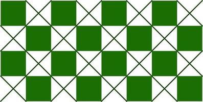 Checkered vector seamless texture. Green pattern in a box. Checkered background.