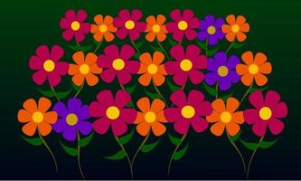 colorful floral pattern vector illustration
