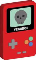 Retro Handheld Gaming console vector