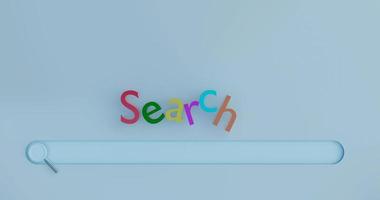 3d search engine bar desige photo