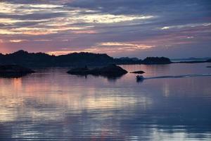 Sunset over Norwegian fisherman village by summer 7 photo