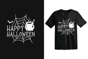 Happy Halloween T-shirt vector